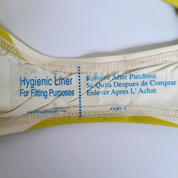 Dippin Daisys Lime Green Striped One Piece Swimsuit Size Medium NWT - Picture 9 of 12